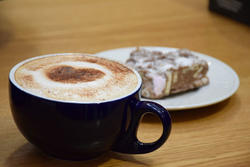 Good coffee in the cafe